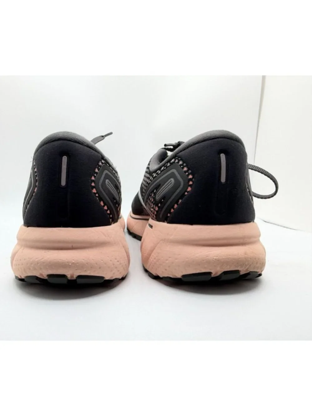 Brooks Ghost 14 Running Sneakers Womens Size 9M Black/Pearl/Peach Low Top Shoes